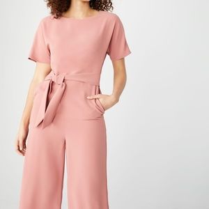 RW&CO Crossover-Back Crop Leg Jumpsuit